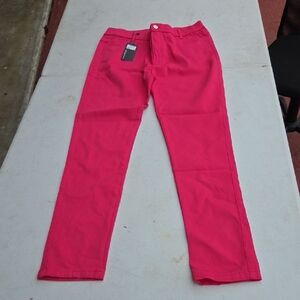 Women's Straight Leg Jeans - Pink